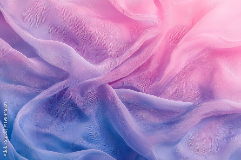 Obraz premium 淡いピンクと青の繊細な布の質感
