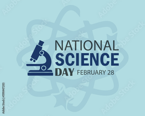 National science day observed every year on February 28. banner, flyer, poster and social medial template design.