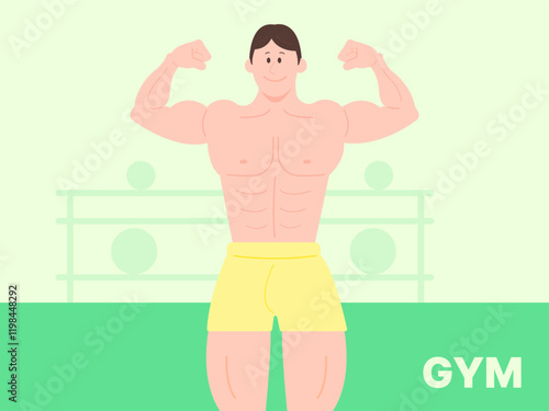 gym fitness bodybuilding fit healthy muscular strong man