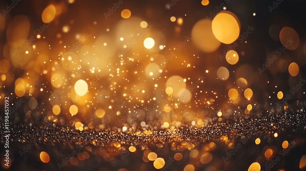 Glittering gold bokeh background. Glittering gold bokeh background.