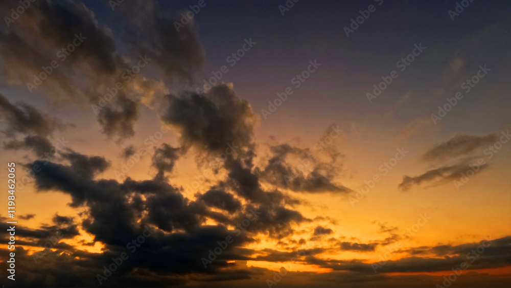 beautiful sundown gold clouds on the sky background - photo of nature beautiful sundown gold clouds on the sky background - photo of nature