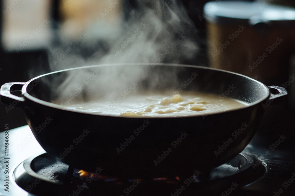 Clam chowder is a rich and creamy soup made with clams in the bowl. Clam chowder is a rich and creamy soup made with clams in the bowl.
