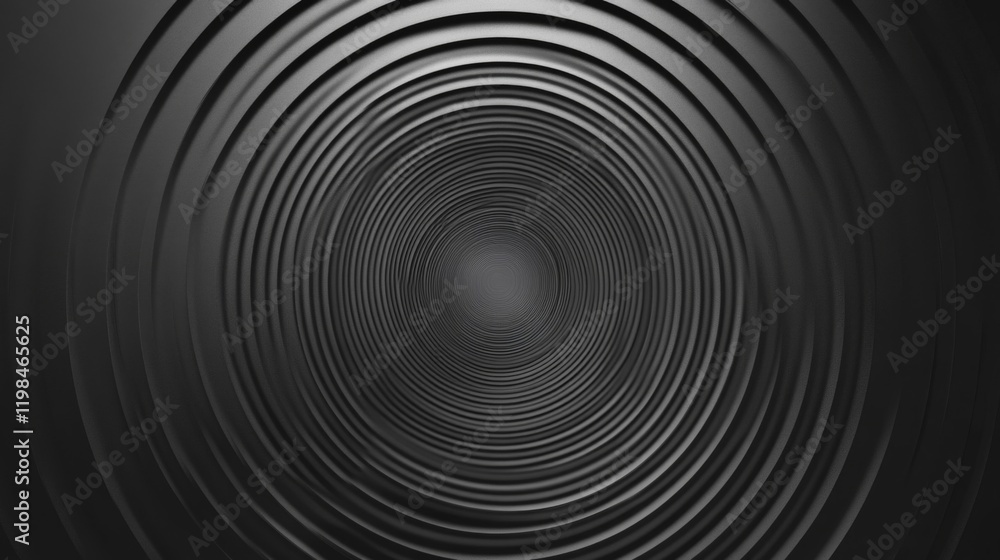 Fototapeta premium Abstract Circular Pattern in Shades of Gray