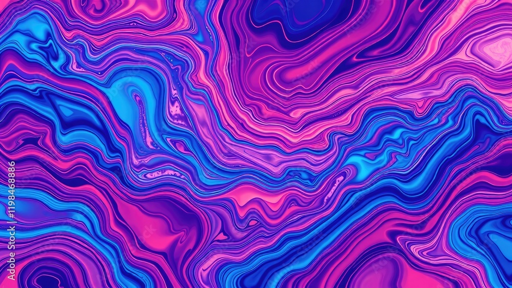 Abstract Swirling Vibrant Hues A Psychedelic Liquid Marble Texture Abstract Swirling Vibrant Hues A Psychedelic Liquid Marble Texture