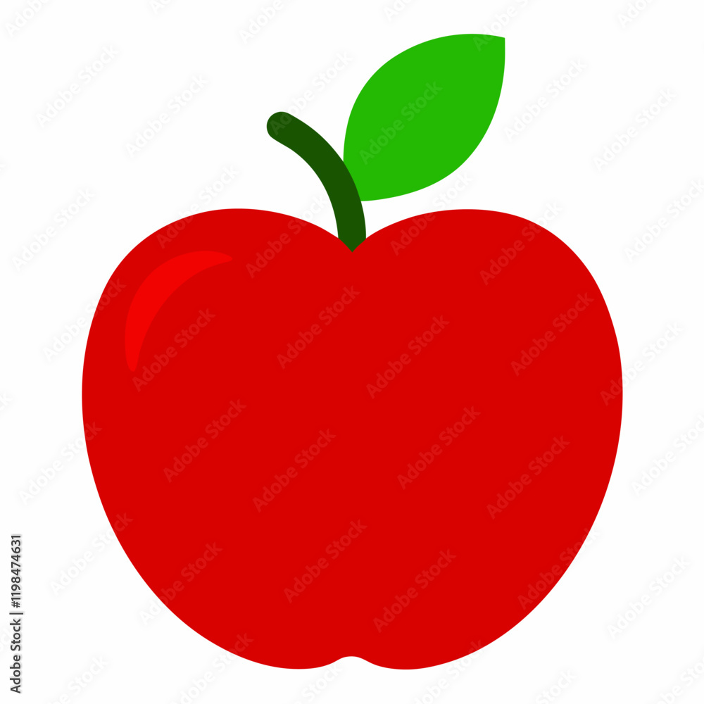 Apple icon vector on white background. Apple icon vector on white background.