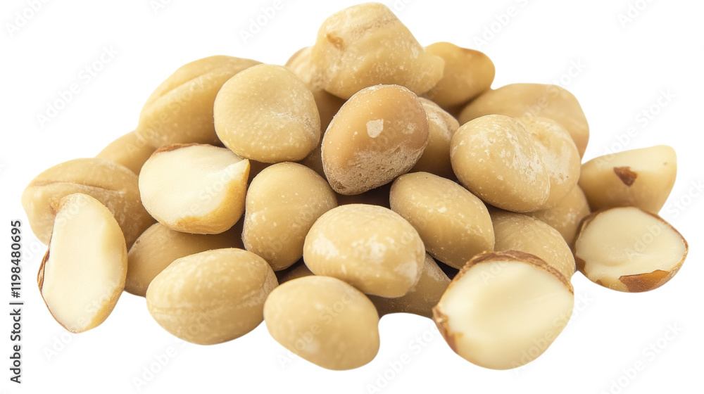 Macadamia, isolated on transparent background Macadamia, isolated on transparent background