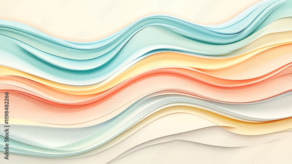 Pastel paper waves abstract background design, website header Pastel paper waves abstract background design, website header