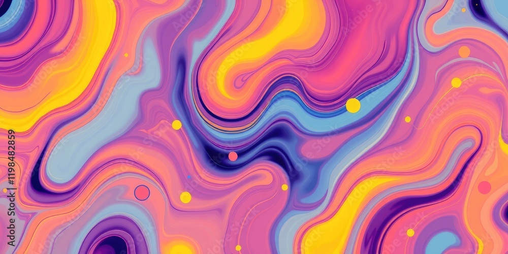 Abstract Swirling Hues A Vibrant, Colorful Marble Design Abstract Swirling Hues A Vibrant, Colorful Marble Design