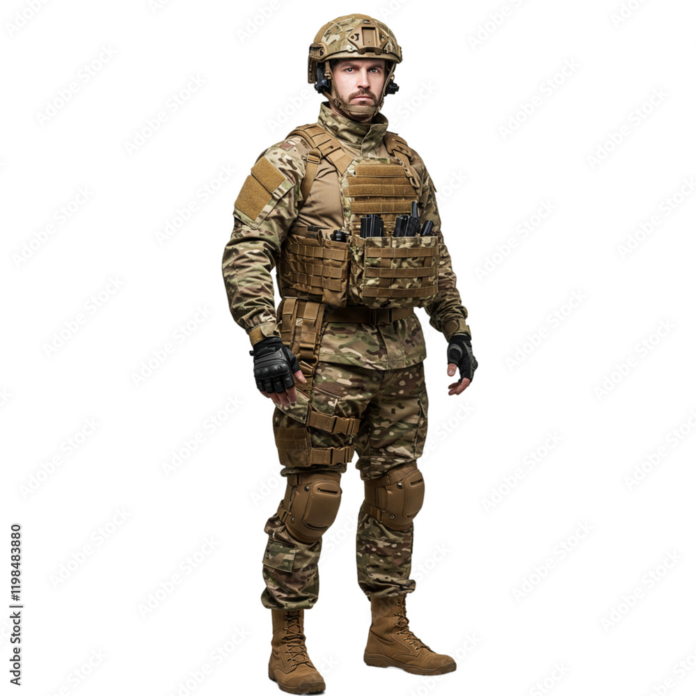 Military Soldier in Camouflage Uniform Tactical Gear Combat Ready man war army army duty brave force weapon Military Soldier in Camouflage Uniform Tactical Gear Combat Ready man war army army duty brave force weapon