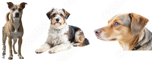 Playful Real Dog Collection: High-Quality PNG images for Pet Lovers and Design Projects