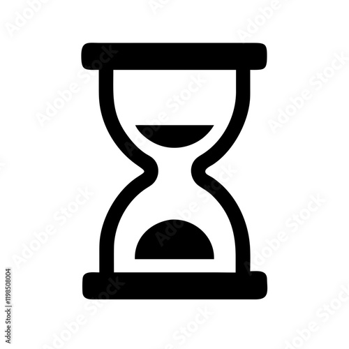 "Timeless Hourglass Vector Icon Set for Time and Conceptual Designs"