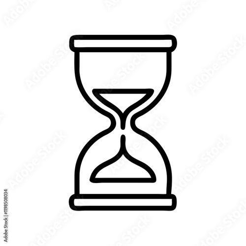 "Timeless Hourglass Vector Icon Set for Time and Conceptual Designs"