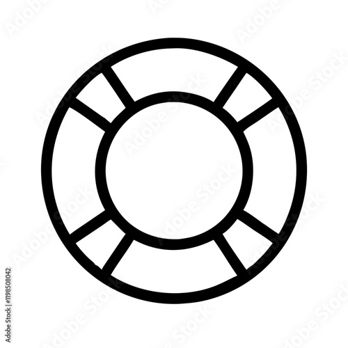 "Essential Lifebuoy Vector Icon Set for Safety and Rescue Designs"