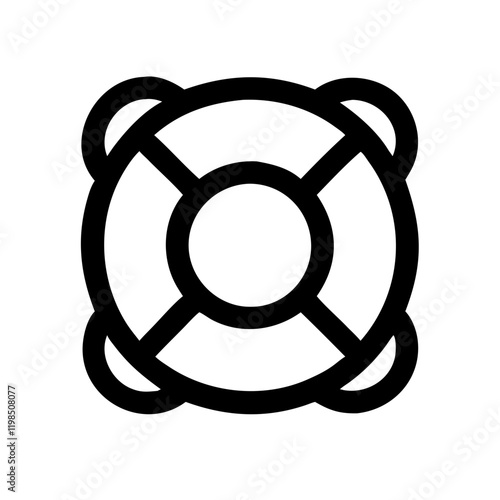 "Essential Lifebuoy Vector Icon Set for Safety and Rescue Designs"