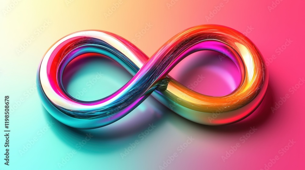 Colorful 3D Abstract Infinity Colorful 3D Abstract Infinity