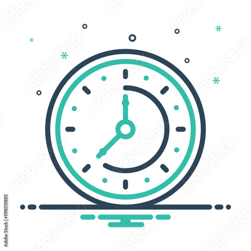Mix icon for clock