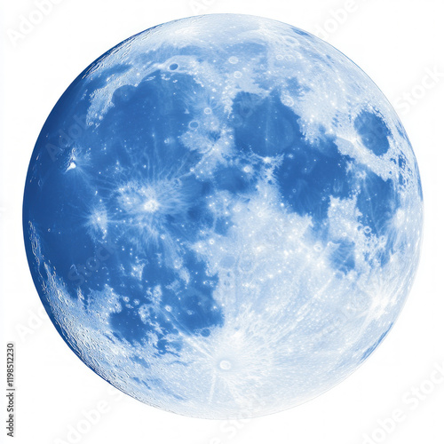 Blue Moon Isolated