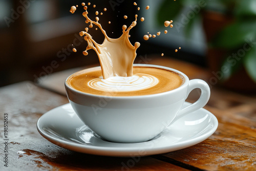 Coffee And Milk Splash