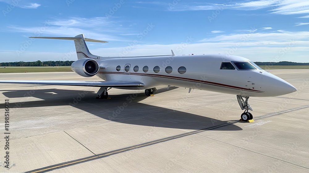 Luxury private jet ready for departure at tarmac high-resolution image aviation outdoor wide angle Luxury private jet ready for departure at tarmac high-resolution image aviation outdoor wide angle