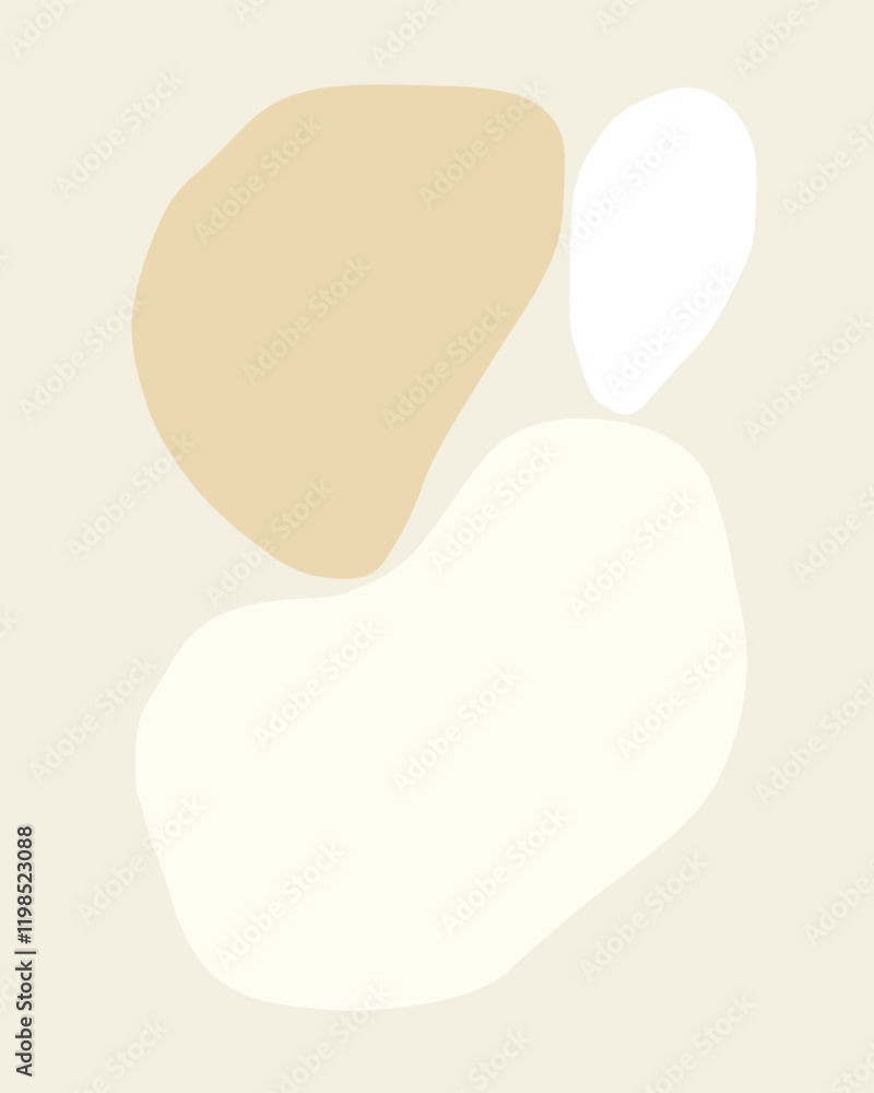 abstract liquid object in vanilla chalk color abstract liquid object in vanilla chalk color