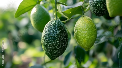 Australian Finger lime or Caviar Lime plantation