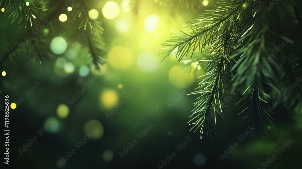 Enchanted Forest: Serene Green Branches Enchanted Forest: Serene Green Branches