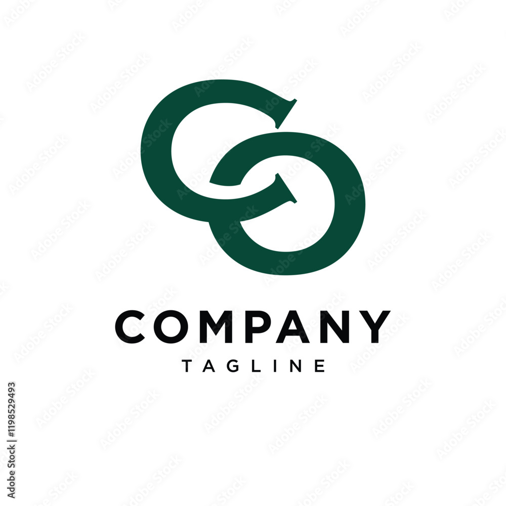 Letter C O Monogram Simple Logo Icon Vector Letter C O Monogram Simple Logo Icon Vector