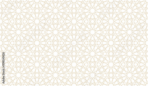 Seamless geometric pattern in authentic arabian style.