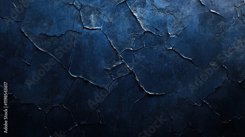 Dark blue cracked texture background