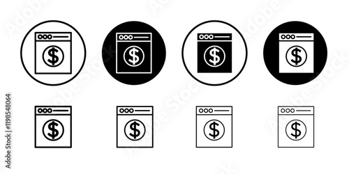 Money laundering icon Flat art illustration in outline