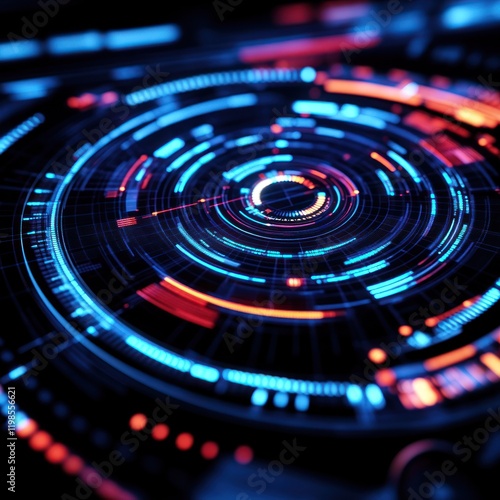 Wallpaper Mural Abstract Digital Interface Torontodigital.ca