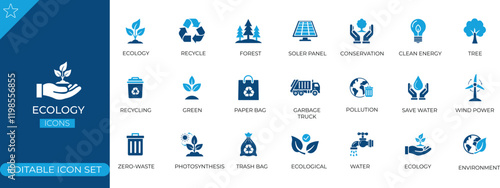 Ecology icon set.