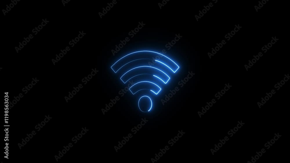 Neon wi-fi sign icon. Wireless and wifi icon or sign for remote internet access. signal symbol. wireless networking digital high tech innovation concept. Neon wi-fi sign icon. Wireless and wifi icon or sign for remote internet access. signal symbol. wireless networking digital high tech innovation concept.