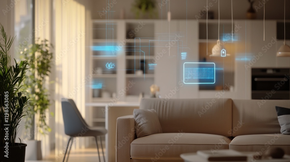 Fototapeta premium Smart Home: Modern Living with Seamless Technology Integration