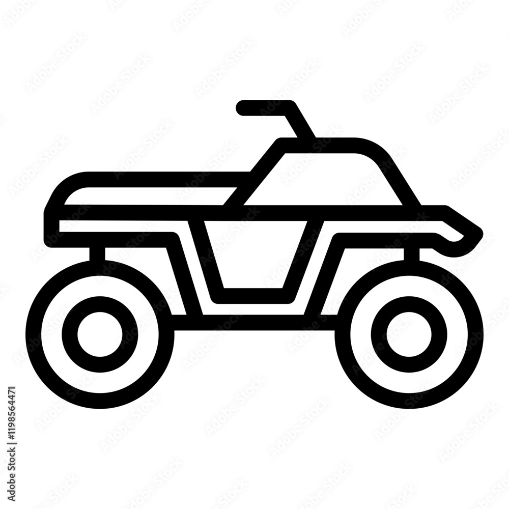 Atv icon. Vector line icon Atv icon. Vector line icon