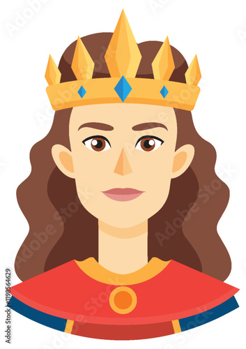 Royal Queen Vector Illustration
