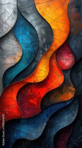 Abstract Colorful Swirling Paint Textures 8K Ultra HD Background