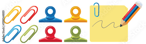 Colorful Office Supplies and Creativity