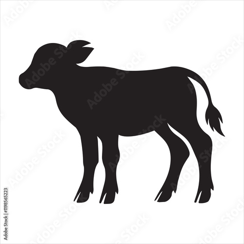 Collection of Buffalo silhouette vector illustration, American bison clipart Design