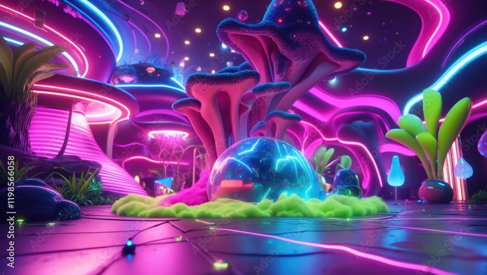 Obraz premium Stellar Bloomscape