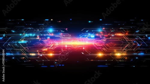 Abstract Digital Network Stream