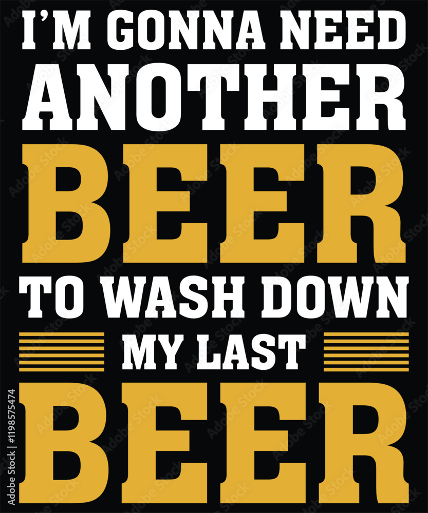 Fototapeta premium Beer T-shirt Graphic Design 