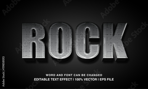 Rock editable text