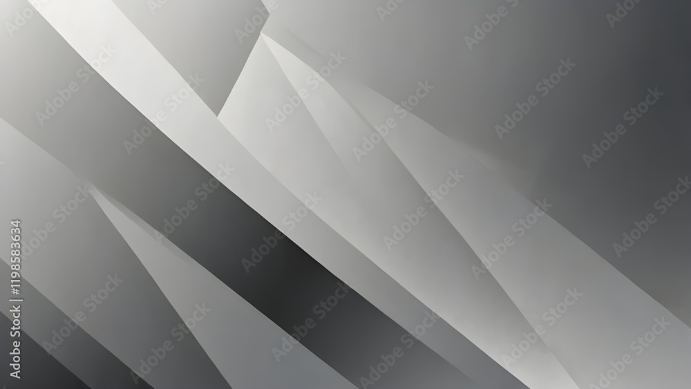 Abstract white and grey gradient color with modern geometric background for graphic design element Generative AI Abstract white and grey gradient color with modern geometric background for graphic design element Generative AI
