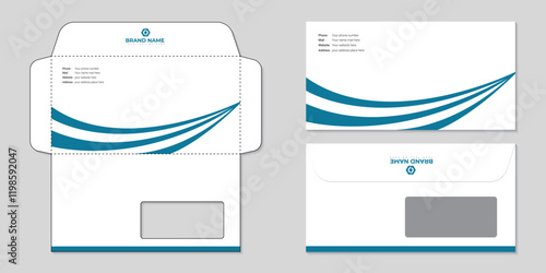 Minimal Corporate Business Envelop Vector Design Envelope Templates Design for Corporate Company
