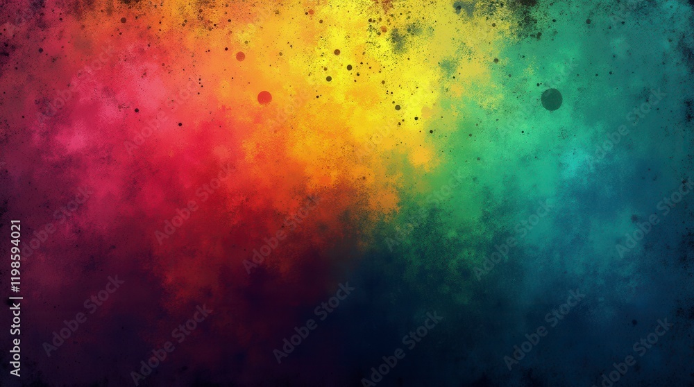 Fototapeta premium Vibrant Color Gradient Grainy Texture Background Orange Red Blue Abstract Color Shape Black Backdrop