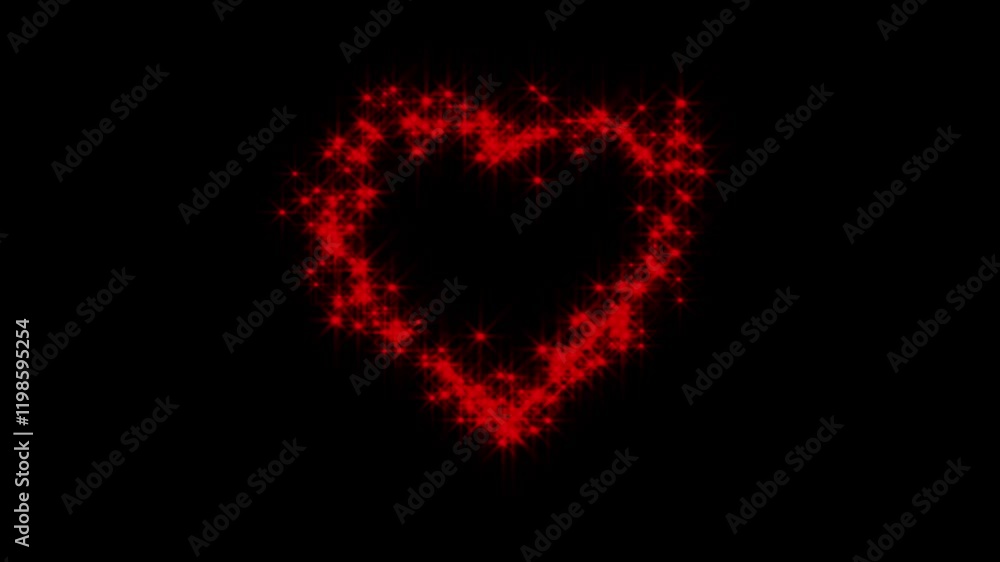 Glowing Red Sparkling Heart Black Background radiant red heart made of glowing sparks glittering particles deep black background, romantic or festive overlay designs red heart Glowing Red Sparkling Heart Black Background radiant red heart made of glowing sparks glittering particles deep black background, romantic or festive overlay designs red heart