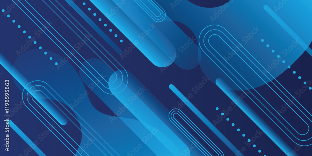 Abstract blue Geometric rounded line diagonal pattern on blue background Abstract blue Geometric rounded line diagonal pattern on blue background