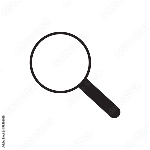 magnifying glass icon. magnifier