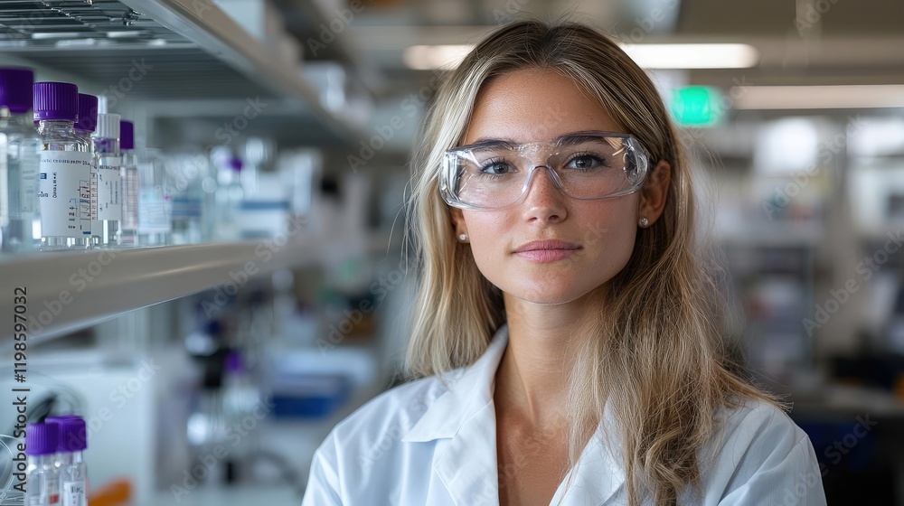Scientist lab portrait, research, experiment, science, female, focus, career Scientist lab portrait, research, experiment, science, female, focus, career